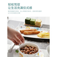 思佰得diy骨瓷餐具碗盤(pán)簡(jiǎn)約家用套裝創(chuàng  )意卡通兒童餐具韓式碗碟盤(pán) 8.5英寸三角盤(pán)