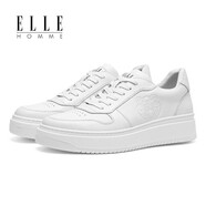 ELLEHOMME小白鞋男透氣休閑男鞋內(nèi)增高明星款系列空軍一號板鞋春秋送男友 白色虎印HKD222129021 44 偏大建議選小一碼