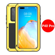 艾尚美（Lovemei）華為p40pro三防手機(jī)殼防碎屏手機(jī)殼全包防摔帶防塵塞金屬邊框防水濺 華為P40 Pro【三防黃色】