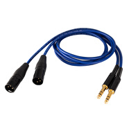 音響器材 AL5發(fā)燒線(xiàn)材TRS6.35大三芯轉XLR卡農公平衡音頻線(xiàn)功放有源音箱話(huà)筒聲卡調音臺用 1.5米加長(cháng)(推薦接有源音箱左右擺開(kāi)3米) AL5