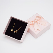 戎夏小清新粉紅色絲帶盒 戒指耳釘項(xiàng)鏈?zhǔn)罪椇?粉色 1個(gè)
