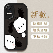 哈帕狗小米CIVI1S手機殼civi耐臟潮牌防摔軟套全包高級個(gè)性磨砂殼 小米civi 1s【兩只哈帕狗】黑色