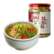 川娃子 調(diào)味品辣椒醬青紅辣椒拌飯拌面下飯醬蒜蓉剁椒醬辣醬雙椒醬230g