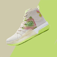 匹克（PEAK）籃球鞋態(tài)極猛獸8v2大體重中鋒實(shí)戰2024秋冬季男高幫耐磨防滑戰靴 米白 41