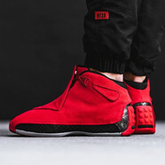 耐克（NIKE）男鞋Air Jordan 18  AJ18 黑藍(lán)運(yùn)動(dòng)休閑鞋籃球鞋 AA2494-601 44.5