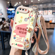 WAIDM適用oppor15手機殼女款oppo r15x保護套opr15標準版斜挎腕帶掛繩素皮白色的軟殼OPPOr15夢境版 【斜跨白】HH1361 OPPO R15 標準版