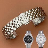 聚優(yōu)藍天梭1853鋼帶寶環(huán)系列T108原廠(chǎng)鋼帶 T108408A 原裝手表帶男20mm 銀色 20mm