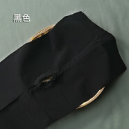 翡遇春秋加厚開襠絲襪女免脫性感連褲襪中厚情趣防勾絲黑色打底褲襪 黑色 天鵝絨開檔連褲襪(1條裝)