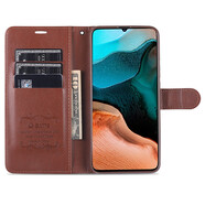 雅尊仕 vivoS6手機(jī)殼翻蓋S6皮套全包vivoS6保護(hù)套防摔插卡男女錢包款 vivo S6 棕色