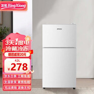 冰熊（bingxiong）小冰箱雙門(mén)迷你小型家用 冷藏冷凍宿舍寢室出租房用辦公室電冰箱節能省電 一級能效 42升銀色【一級能效I全國聯(lián)?！?
                                         title=