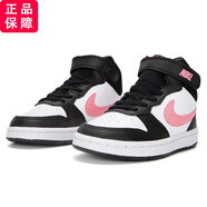 耐克（NIKE）官方童鞋 兒童鞋女童鞋女小童鞋運動(dòng)鞋魔術(shù)貼板鞋高幫休閑鞋子 CD7783-005黑/白/粉色 11C/28碼/17cm