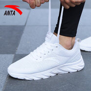 安踏（ANTA）運(yùn)動(dòng)鞋男2025春夏新款輕便透氣鞋子網(wǎng)鞋男鞋戶外旅游鞋減震跑步鞋 5521-2安踏白 39