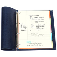 摩本 A4康奈爾筆記本活頁(yè)本活頁(yè)橫線(xiàn)本文具筆記本子記事本皮面文具160頁(yè) A4藍色【活頁(yè)夾+分頁(yè)紙+康奈爾內頁(yè)紙160頁(yè)】