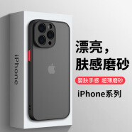 膜法匠适用于苹果15Pro手机壳iPhone15pro保护套全包半透明磨砂超薄防摔防指纹高端男女款