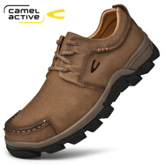 德國駱駝動(dòng)感（camel active）馬丁鞋男鞋秋季新款戶(hù)外工裝鞋大頭皮鞋真皮鞋子 暗棕 38