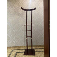 居壹生新中式西裝架酒店賓館客房立式落地衣帽架掛衣架西裝辦公室家用衣架 紅色實(shí)木