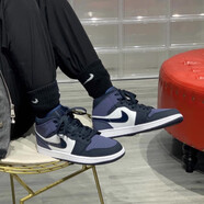 耐克（NIKE）板鞋aj1男女鞋新款中幫輕便防滑耐磨運動(dòng)休閑籃球鞋子【尖貨】 554724-445桑德紫 40 男碼