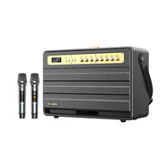 維爾晶（W-King） K6L+戶外唱歌直播音響120W額定功率路演藍(lán)牙音箱可接樂器演奏雙麥嗨唱內(nèi)置聲卡多種控場(chǎng)音效 黑色Ⅲ