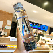 卡西菲kaxifei（KAXIFEI）網(wǎng)紅ins風(fēng)可愛(ài)玻璃杯少女心水杯便攜韓版女學(xué)生清新簡(jiǎn)約森系杯子 細長(cháng)款水杯藍色450ml+杯套