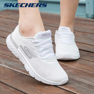 斯凱奇（Skechers）女鞋夏季跑步鞋女春季新款輕便透氣網(wǎng)布白色運(yùn)動(dòng)鞋子女減震慢跑鞋 白色（店長推薦） 37