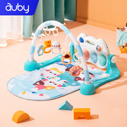 澳貝（auby）嬰幼兒童玩具健身架搖鈴萌貓樂園腳踏鋼琴新生兒見面禮生日禮物