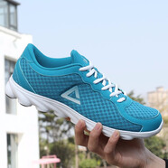 匹克運動(dòng)鞋跑鞋秋季款網(wǎng)面舒適百搭透氣跑步鞋休閑鞋旅游鞋情侶鞋 （男款）馬賽克藍 42