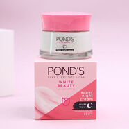 旁氏（POND'S）無(wú)瑕透白系列精致透白防護日霜晚霜面霜提亮 鎂白晚霜
