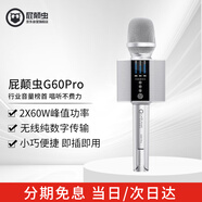 屁顛蟲（Hifier）G60pro銀色標(biāo)配 無線藍(lán)牙音箱一體麥克風(fēng) 內(nèi)置聲卡手機(jī)無線唱歌錄音直播 戶內(nèi)外唱歌聽歌主持演講