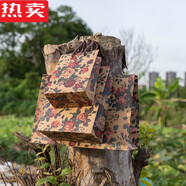 衛(wèi)亮復(fù)古風(fēng)碎花印刷牛皮紙袋個性定制女裝手提環(huán)保購物精致時尚禮品袋 花色玫瑰 N玫 寬繩小號豎20*10*2820個袋子