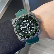 西鐵城（CITIZEN）男表 Promaster超級鈦系列新款小海龜男士光動(dòng)能潛水夜光運動(dòng)手表 軍綠色BN0228-06W