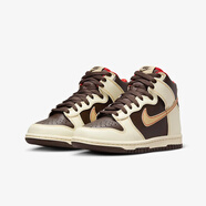 耐克（NIKE）DUNK HIGH GS高幫休閑滑板鞋 米棕DB2179-200 38