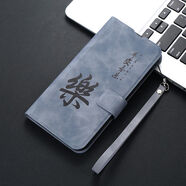 萊跡適用于vivo y52s翻蓋式皮套y31siQOOu3x全包u3x軟殼翻蓋手機殼防摔 樂(lè )-藍色膚感皮套+高清膜+手環(huán) iQOOu3x/u3x 通用