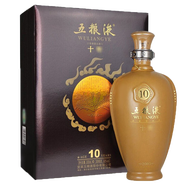 五糧液收藏白酒 禮盒裝商務(wù)宴請送禮酒水 濃香型高度白酒 50度 500mL 1瓶 五糧液 10年/十年
