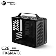 方糖機(jī)械大師  酷方 C28脈沖 兼容 MATX/ITX主板機(jī)箱  240水冷/僅支持SFX/L電源， 風(fēng)冷散熱/支持ATX14cm電源 典雅黑 官方標(biāo)配