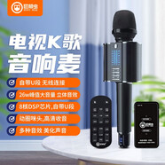 屁顛蟲（Hifier） G20無線話筒音響一體麥克風(fēng)全民K歌手機(jī)直播聲卡套裝家庭KTV汽車唱歌帶U段 G20直播版+K歌棒