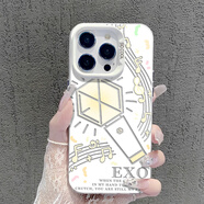 彩媛櫻應(yīng)援棒手機(jī)殼適用蘋果16周深iphone15promax時(shí)代少年團(tuán)14plus林俊 828781-彩銀殼-透銀EXO 其它型號聯(lián)系客服備注