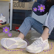 耐克（NIKE）ZOOM 2K 經(jīng)典百搭 男女復(fù)古休閑運(yùn)動老爹鞋防滑耐磨緩震跑步鞋 AO0354-103香芋紫女子 38