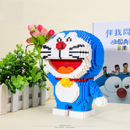 渥馳積木哆啦a夢成人玩具叮當(dāng)貓機(jī)器貓男女孩生日新年禮物 大型站姿 哆啦A夢(1724顆粒)