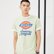 dickies 純棉短袖T恤男 情侶男女同款 印花休閑百搭上衣7087 青瓷綠 2XL