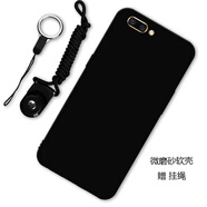漢牌 適用OPPOR11/R11Plus手機殼R11t保護套防摔磨砂男女款情侶軟殼 純黑 OPPO R11【5.5英寸】