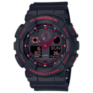 卡西歐（CASIO）潮牌GA-100表簡約運動表現代石英手表GA100RC男表 ga100bnr-1a