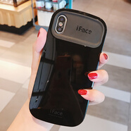 廷珊 iface小蠻腰蘋果XsMax手機(jī)殼硅膠iphoneXr情侶x防摔7保護(hù)套8plus款全包xs iface二代亮面黑色 蘋果xsmax