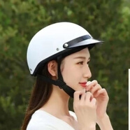卡維妲（KAWEIDA）2025新款電動(dòng)車(chē)頭盔半盔男女四季通用遮陽(yáng)輕便夏季電瓶車(chē)安全帽3C 機(jī)車(chē)款(啞光白色) 均碼