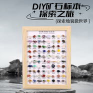 TaTanice天然水晶原石礦物標本80種寶石翡翠桌面擺件兒童玩具開學生日禮物