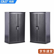 先科（SAST） 專業(yè)家庭影院ktv卡包音響套裝中級舞臺無源音箱 會議全頻音響 家庭卡拉OK 8寸卡包豎箱【K5V】【一對】