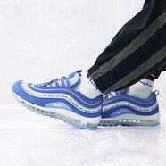 耐克（NIKE）男女鞋新款 Air Max 97 子彈氣墊緩震休閑復古跑步鞋運動(dòng)休閑鞋 BQ9130-400霧霾藍 36