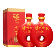 瀘州老窖八年窖頭曲【酒莊紅八1號(hào)】52度濃香型禮盒白酒 500ML*2瓶 