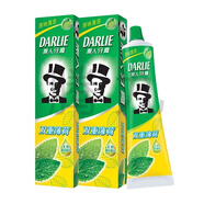 好來黑人（DARLIE）牙膏雙重薄荷清新口氣家庭裝 225g*2支