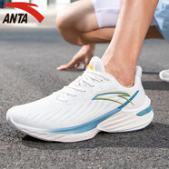 安踏（ANTA）男鞋運(yùn)動(dòng)鞋男2025夏季【毒刺5】網(wǎng)面透氣輕便減震跑步鞋子男 白5 39