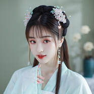 古風(fēng)發(fā)飾古裝配飾超仙步搖流蘇飾品發(fā)簪對(duì)夾發(fā)夾邊夾漢服頭飾 洛璃一對(duì)